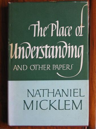 The Place of Understanding, and Other Papers
 Image