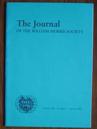 The Journal of the William Morris Society Volume VIII Number 2 Spring 1989
 Image