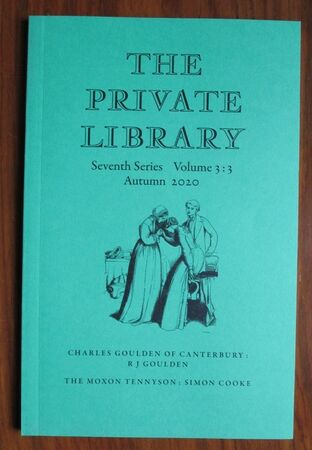 The Private Library, Seventh Series - Volume 3:3 - Autumn 2020
 Image