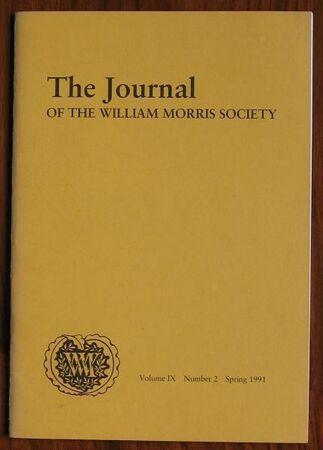 The Journal of the William Morris Society Volume IX Number 2 Spring 1991
 Image
