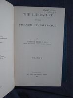 The Literature of the French Renaissance, 2 volumes
 Additional Image