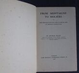 From Montaigne to Molière or the Preparation for the Classical Age of French Literature
 Additional Image