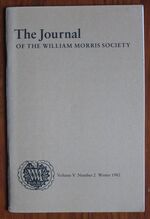 The Journal of the William Morris Society Volume V Number 2 Winter 1982

