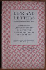 Life and Letters Volume II, No. 13, June 1929
