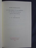 Bibliography of the works of all members of the Brontë Family and of Brontëana
 Additional Image