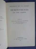 Demosthenes on the Crown
 Additional Image