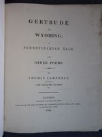 Gertrude of Wyoming: A Pennsylvanian Tale and Other Poems
 Additional Image