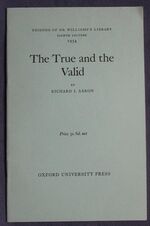 The True and the Valid
