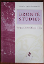 Brontë Studies: The Journal of the Brontë Society, Volume 28 Part 3 March 2003
