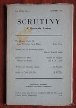 Scrutiny, A Quarterly Review: Vol. XVIII No 2 Autumn, 1951
