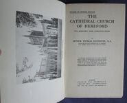 The Cathedral Church of Hereford: Its History and Constitution
 Additional Image