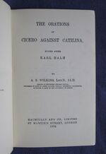 The Orations of Cicero Against Catilina
 Additional Image