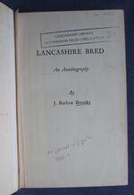 Lancashire Bred: An Autobiography
 Additional Image