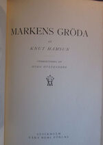 Markens Grøde [ The Growth of the Soil ]
 Additional Image
