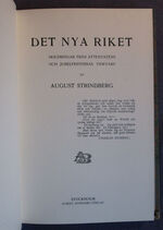 Samlade skrifter av August Strindberg tionde delen - Det nya riket [ The New Kingdom, tenth volume only from Strindberg’s Collected Works ]
 Additional Image