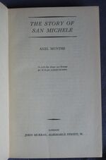 The Story of San Michele
 Additional Image