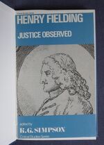 Henry Fielding: Justice Observed
 Additional Image