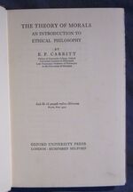 The Theory of Morals: An Introduction to Ethical Philosophy
 Additional Image