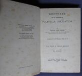 Lectures on the Principles of Political Obligation
 Additional Image