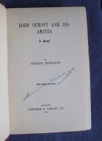 Lord Ormont and his Aminta
 Additional Image