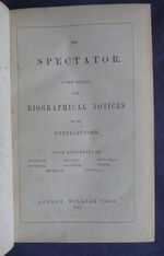 The Spectator: A New Edition with Biographical Notes of the Contributors
 Additional Image