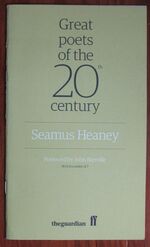 Great Poets of the 20th Century: Seamus Heaney
