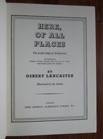 Here, Of All Places: The Pocket Lamp of Architecture
 Additional Image