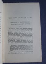 The Story of Willie Ellin - An Unfinished Novel by Charlotte Brontë in Brontë Society Transactions 1936 Part XLVI No 1 Volume IX
 Additional Image