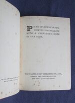 Poems of Henry Wadsworth Longfellow
 Additional Image