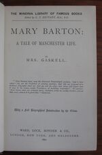 Mary Barton: A Tale of Manchester Life
 Additional Image