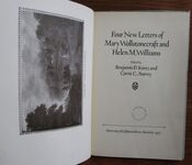 Four New Letters of Mary Wollstonecraft and Helen M. Williams
 Additional Image