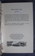 What Hetty Did or Life and Letters
 Additional Image