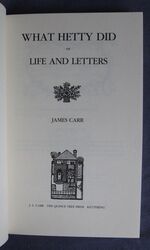 What Hetty Did or Life and Letters
 Additional Image