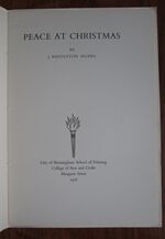 Peace at Christmas: Gloria in excelsis deo et in terra pax hominibus
 Additional Image