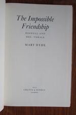 The Impossible Friendship: Boswell and Mrs. Thrale
 Additional Image