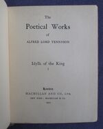 The Idylls of the King volumes I, II, III and IV
 Additional Image