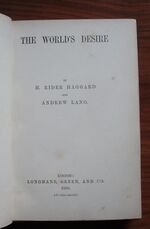 The World's Desire
 Additional Image