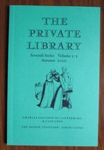The Private Library, Seventh Series - Volume 3:3 - Autumn 2020
