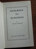 Remember to Remember
 Additional Image