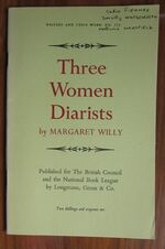 Three Women Diarists: Celia Finnes, Dorothy Wordsworth, Katherine Mansfield

