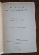 The Comedies of Oliver Goldsmith
 Additional Image
