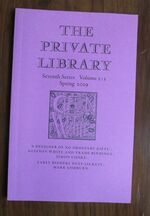 The Private Library, Seventh Series - Volume 2:1 - Spring 2019
