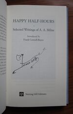 Happy Half-Hours: Selected Writings of A. A. Milne
 Additional Image