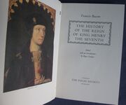 The History of the Reign of King Henry the Seventh
 Additional Image