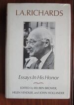 I. A. Richards: Essays in His Honor
