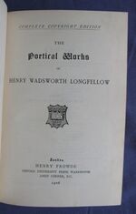 The Poetical Works of Henry Wadsworth Longfellow
 Additional Image