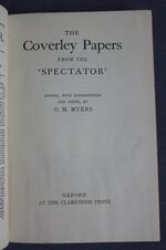 The Coverley Papers from the 'Spectator'
 Additional Image