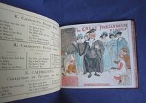 Randolph Caldecott's Picture Books, Six Volumes Bound in One: An Elegy on the Glory of Her Sex, Mrs Mary Blaize; Ride A-Cock Horse To Banbury Cross and A Farmer Went Trotting; The Great Panjandrum Himself; The Fox Jumps Over The Parson’s Gate; Hey Diddle-Diddle and Baby Bunting; and, A Frog He Would A-Wooing Go
 Additional Image