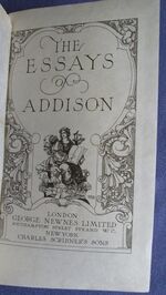 The Essays of Addison
 Additional Image