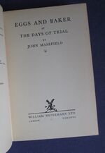 Eggs and Baker, or the Days of Trial
 Additional Image